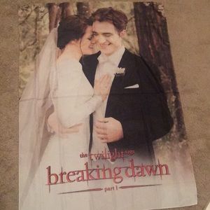 Collectible Twilight wedding fabric poster